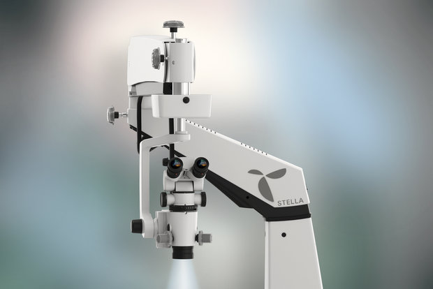 Microscopio Stella Neuro con soporte a suelo