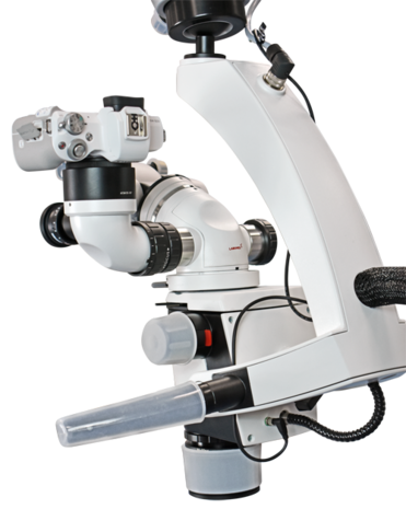 Magna FL microscope with floor mount