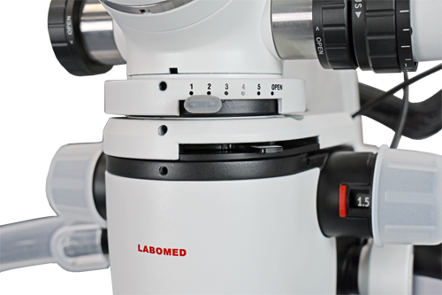 Magna FL microscope with floor mount