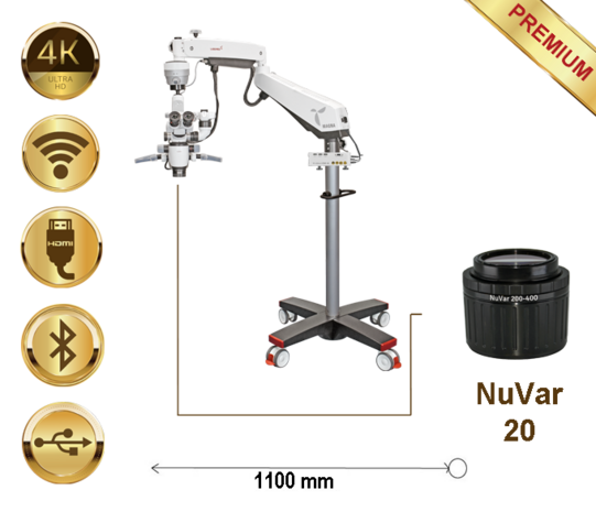 Magna Microscope Floor Mount, NuVar 20, Premium