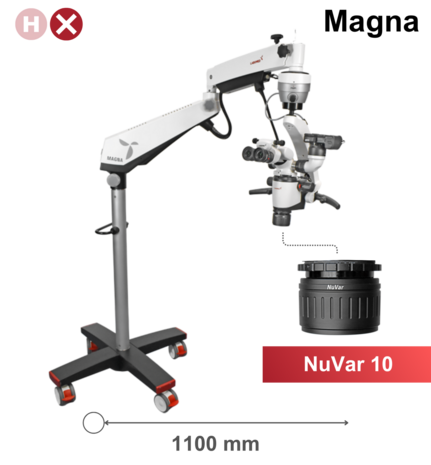 Magna Mikroskop mit Bodenstativ, Nuvar 10