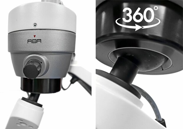 Magna FL microscope with floor mount