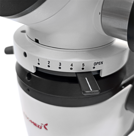 Magna FL microscope with floor mount
