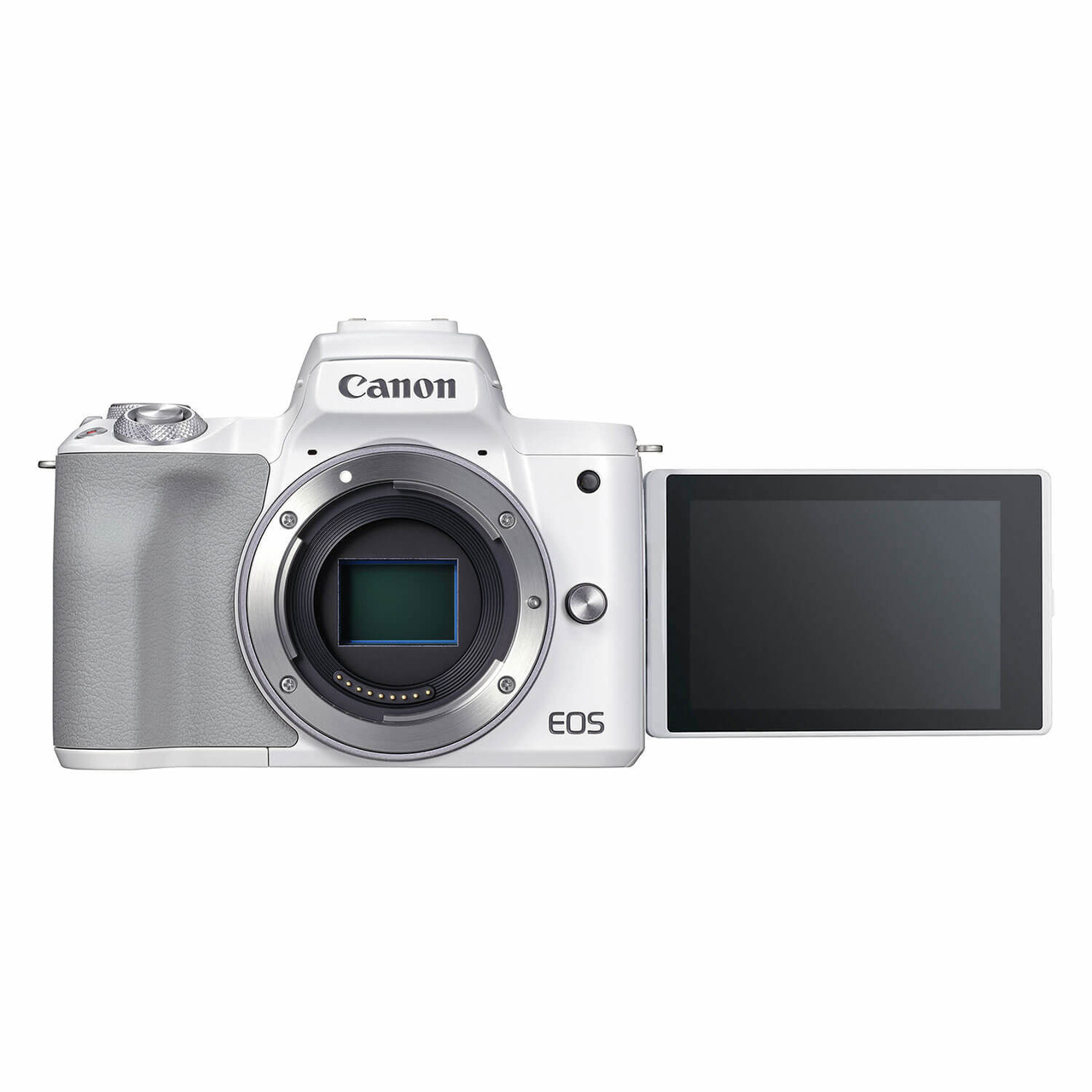canon white body camera