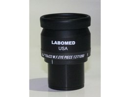 10x/22mm wide field eyepiece with eye guard, focusable, with foldable eye guard