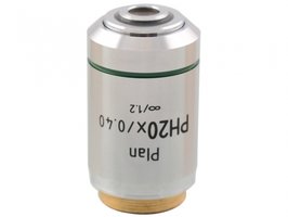 Objetivo 20X Plan acromático de fase de color verdadero corregido al infinito de la serie LW 