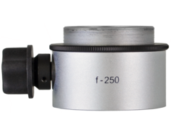 Objective lens WD=250mm with focusing mechanism and sterilizable cap