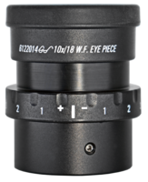 Wide field eyepiece 10x,  28 mm, diopter cross, Zeiss type