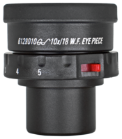 Wide field eyepiece 10x,  28 mm, diopter cross