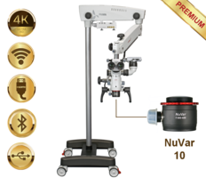 PrimaDNT Microscope Premium, mobile stand, NuVar 10