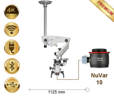 PrimaDNT Microscope Premium, Ceiling mount, NuVar 10